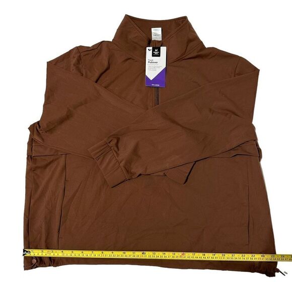 NWT Member's Mark Women's Zipper Front Kangaroo Pocket Long Sleeve Travel Pullov - Picture 3 of 10